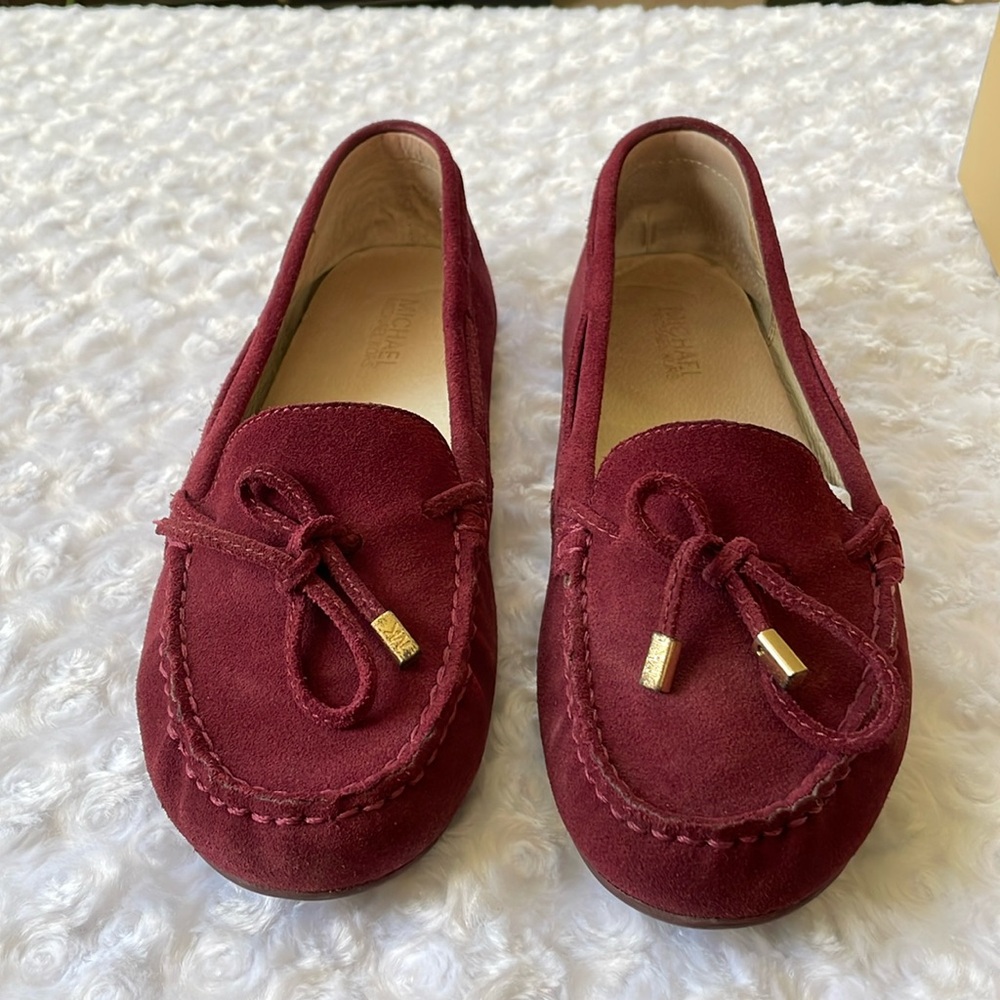 Michael Michael Kors Claret Suede Daisy Moccasin, 9M